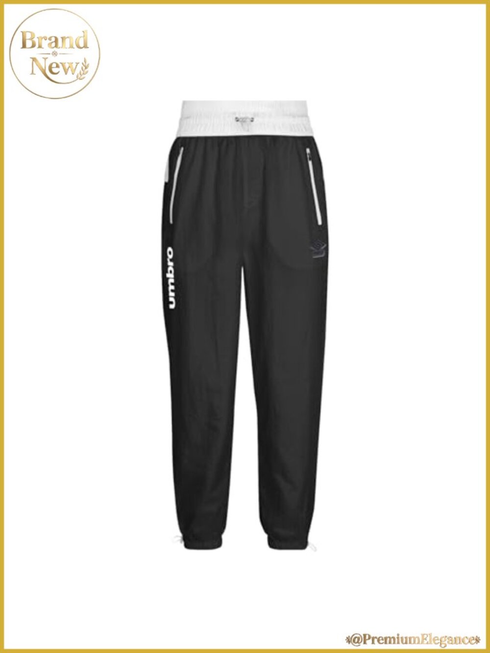 Crinkle Nylon Jogger Relaxed Fit Cuffed Drawstring Athleisure Pants